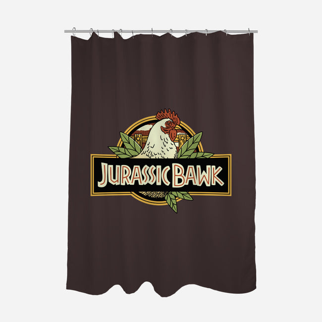 Jurassic Chicken-None-Polyester-Shower Curtain-tobefonseca