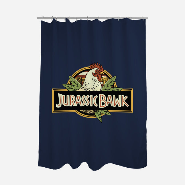 Jurassic Chicken-None-Polyester-Shower Curtain-tobefonseca