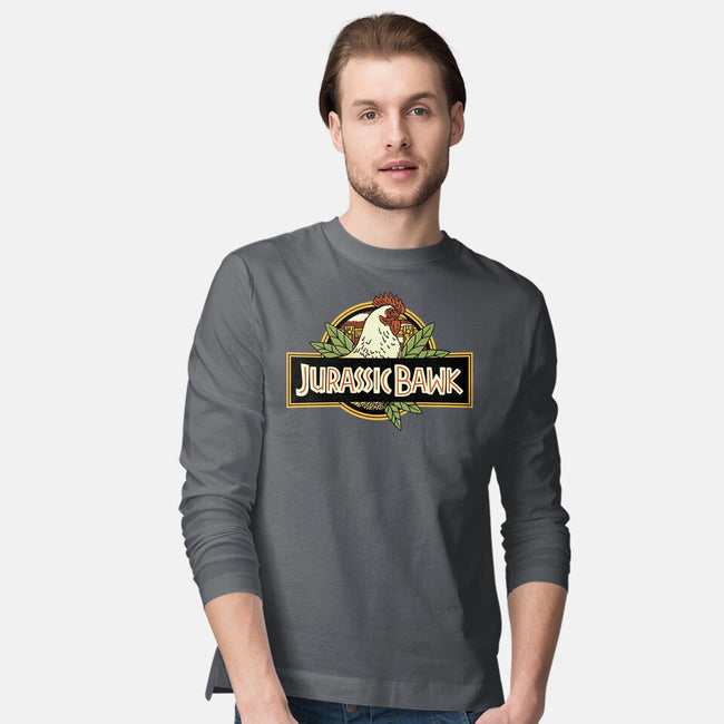 Jurassic Chicken-Mens-Long Sleeved-Tee-tobefonseca