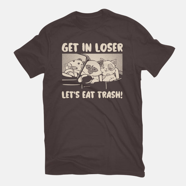 Let's Eat Trash-Womens-Basic-Tee-tobefonseca