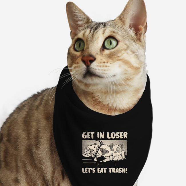 Let's Eat Trash-Cat-Bandana-Pet Collar-tobefonseca