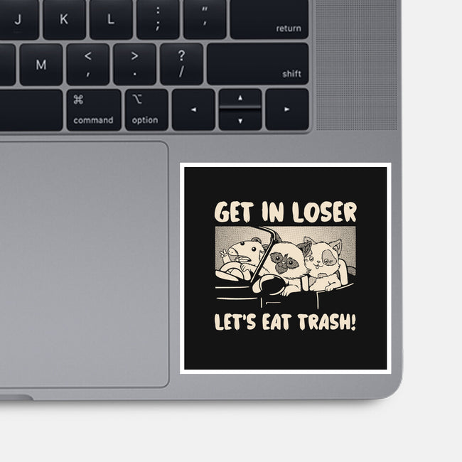 Let's Eat Trash-None-Glossy-Sticker-tobefonseca