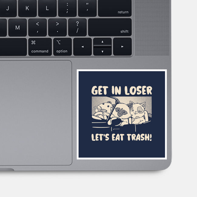 Let's Eat Trash-None-Glossy-Sticker-tobefonseca