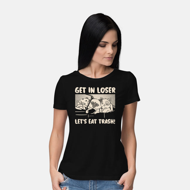 Let's Eat Trash-Womens-Basic-Tee-tobefonseca