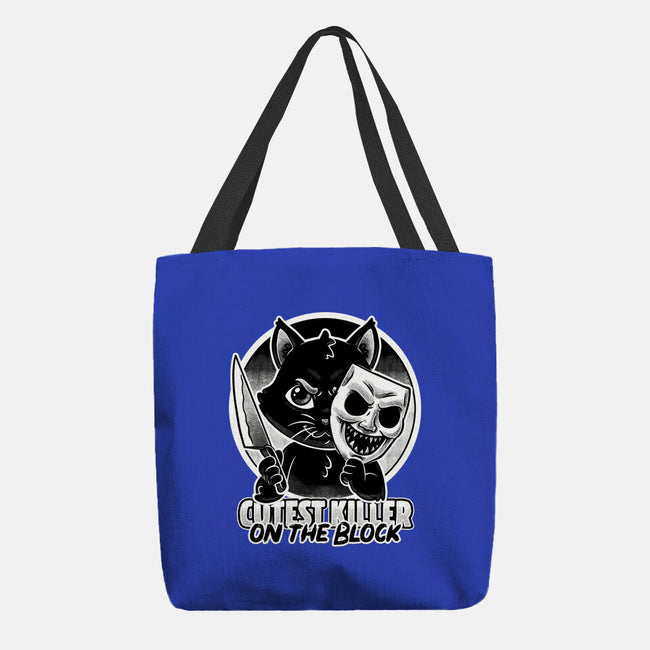 Cute Cat Killer-None-Basic Tote-Bag-Studio Mootant