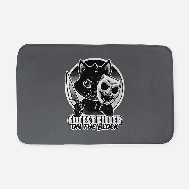 Cute Cat Killer-None-Memory Foam-Bath Mat-Studio Mootant