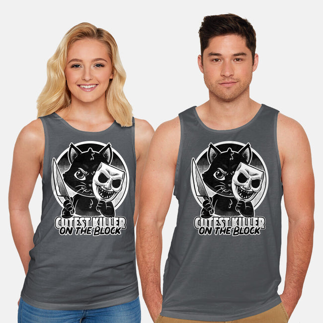 Cute Cat Killer-Unisex-Basic-Tank-Studio Mootant