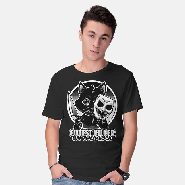 Cute Cat Killer-Mens-Basic-Tee-Studio Mootant