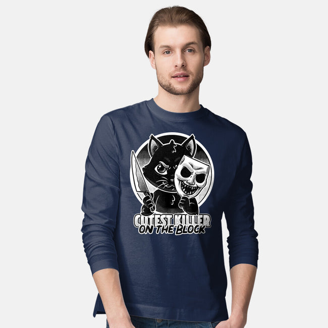 Cute Cat Killer-Mens-Long Sleeved-Tee-Studio Mootant