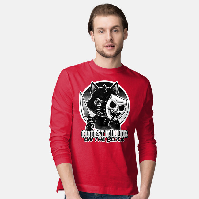 Cute Cat Killer-Mens-Long Sleeved-Tee-Studio Mootant