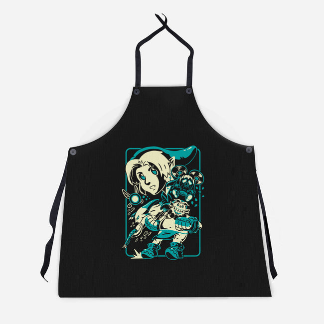 Legendary Shapeshifter-Unisex-Kitchen-Apron-Henrique Torres