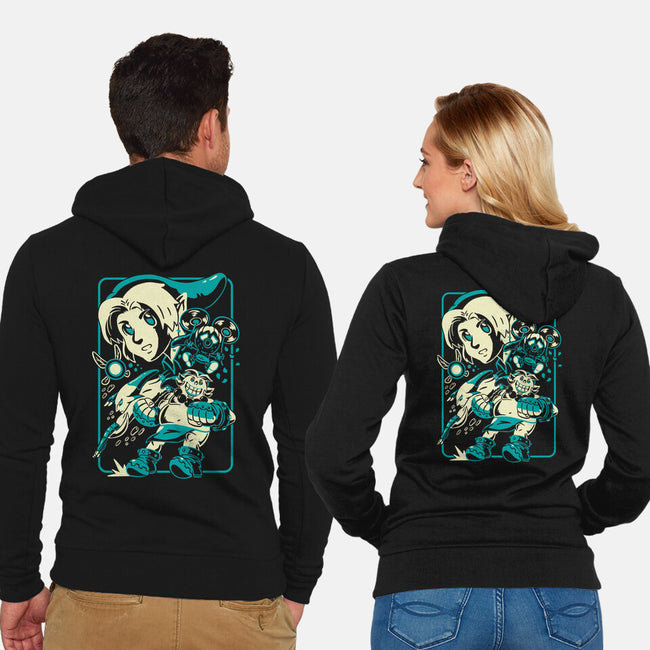 Legendary Shapeshifter-Unisex-Zip-Up-Sweatshirt-Henrique Torres