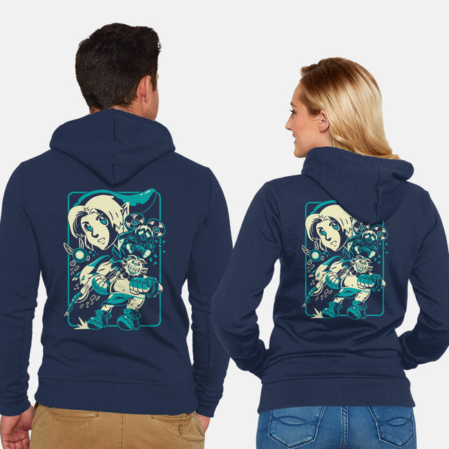 Legendary Shapeshifter-Unisex-Zip-Up-Sweatshirt-Henrique Torres