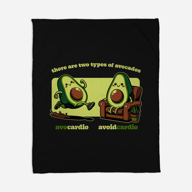 Avocado Tired Exercise-None-Fleece-Blanket-Studio Mootant