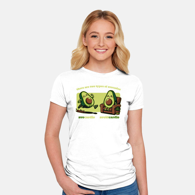 Avocado Tired Exercise-Womens-Fitted-Tee-Studio Mootant