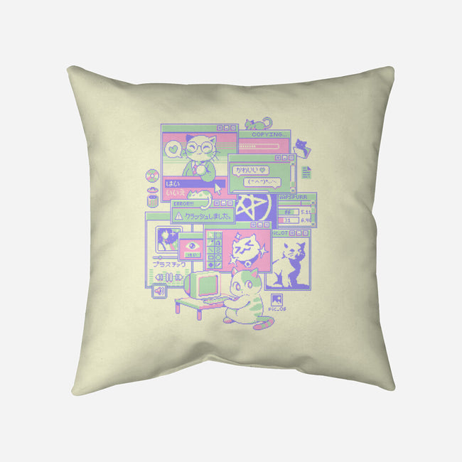 Interneko-None-Removable Cover-Throw Pillow-ilustrata