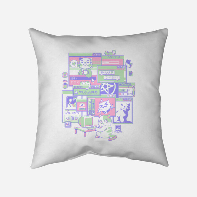 Interneko-None-Removable Cover-Throw Pillow-ilustrata