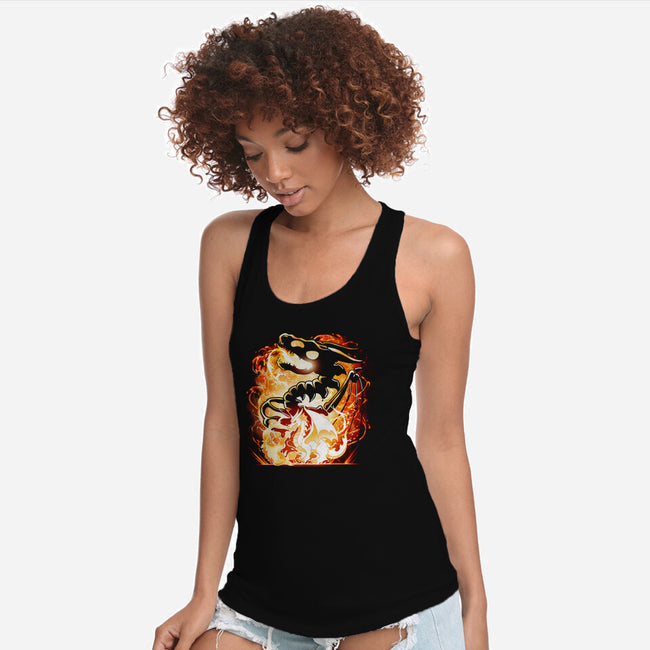 Skeleton Dragon-Womens-Racerback-Tank-Vallina84