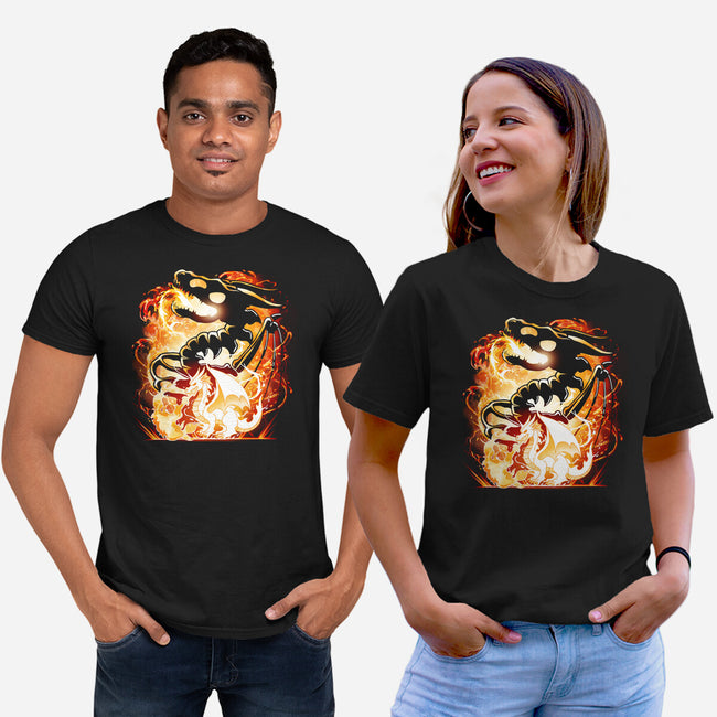 Skeleton Dragon-Unisex-Basic-Tee-Vallina84