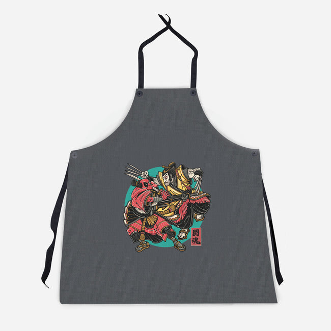 Fighting Spirit-Unisex-Kitchen-Apron-momma_gorilla