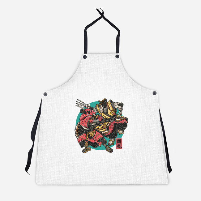 Fighting Spirit-Unisex-Kitchen-Apron-momma_gorilla