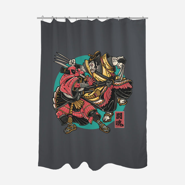 Fighting Spirit-None-Polyester-Shower Curtain-momma_gorilla