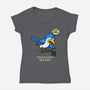 Springfield Mocking Bird-Womens-V-Neck-Tee-Boggs Nicolas