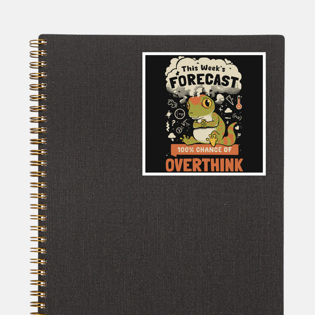 100% Chance Of Overthink-None-Glossy-Sticker-Heyra Vieira