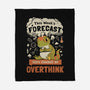 100% Chance Of Overthink-None-Fleece-Blanket-Heyra Vieira