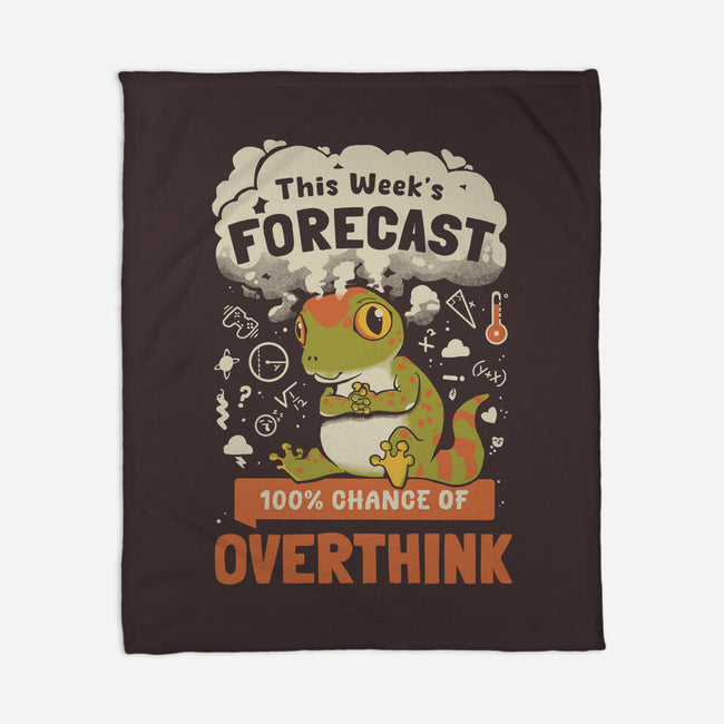 100% Chance Of Overthink-None-Fleece-Blanket-Heyra Vieira