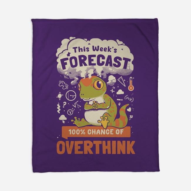 100% Chance Of Overthink-None-Fleece-Blanket-Heyra Vieira