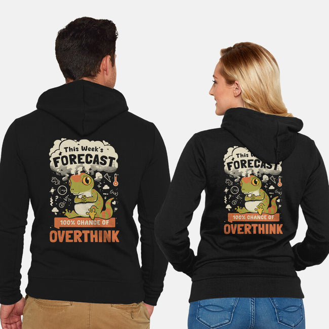 100% Chance Of Overthink-Unisex-Zip-Up-Sweatshirt-Heyra Vieira