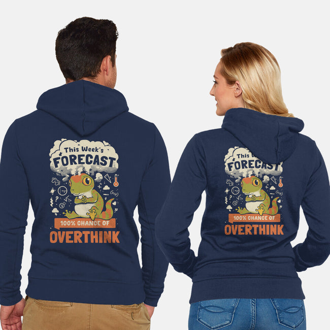 100% Chance Of Overthink-Unisex-Zip-Up-Sweatshirt-Heyra Vieira