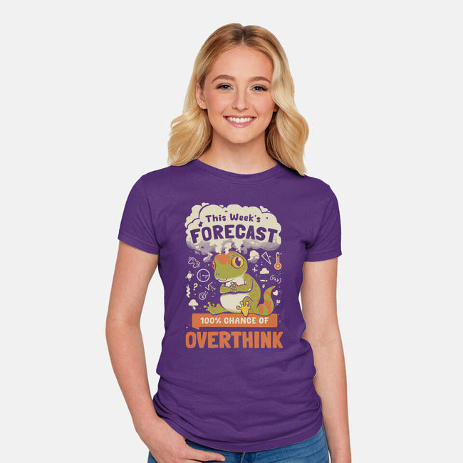 100% Chance Of Overthink-Womens-Fitted-Tee-Heyra Vieira