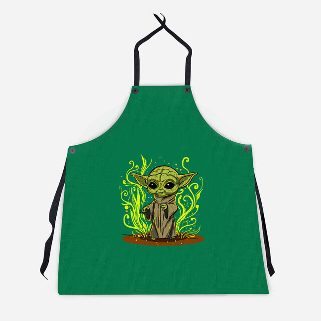 Grogu's Garden-Unisex-Kitchen-Apron-kharmazero