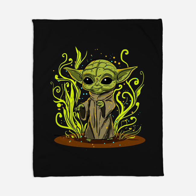 Grogu's Garden-None-Fleece-Blanket-kharmazero