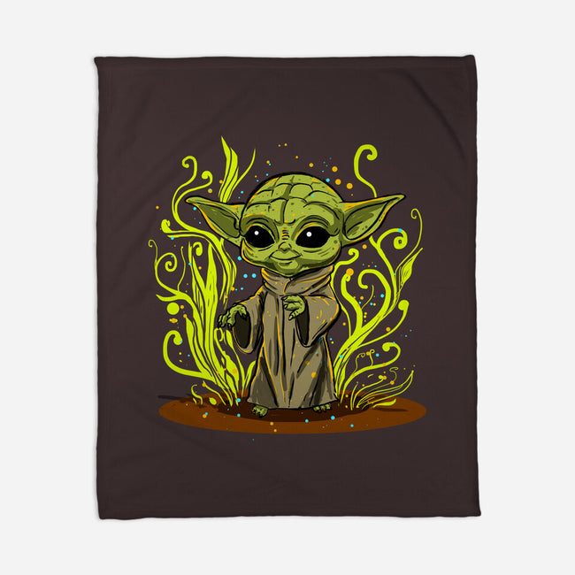 Grogu's Garden-None-Fleece-Blanket-kharmazero