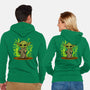 Grogu's Garden-Unisex-Zip-Up-Sweatshirt-kharmazero