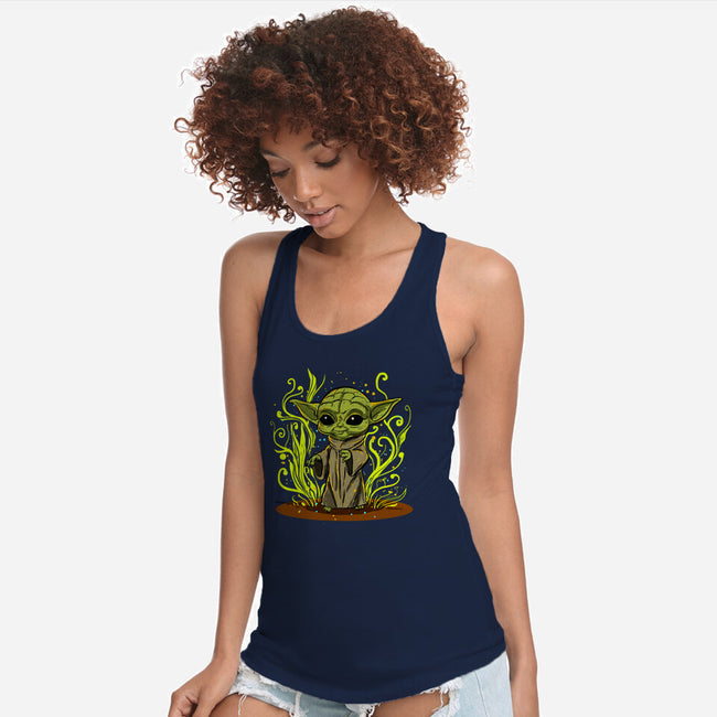 Grogu's Garden-Womens-Racerback-Tank-kharmazero