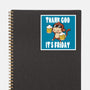 Friday Monkey-None-Glossy-Sticker-fanfabio