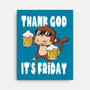 Friday Monkey-None-Stretched-Canvas-fanfabio