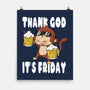 Friday Monkey-None-Matte-Poster-fanfabio