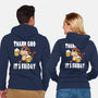 Friday Monkey-Unisex-Zip-Up-Sweatshirt-fanfabio