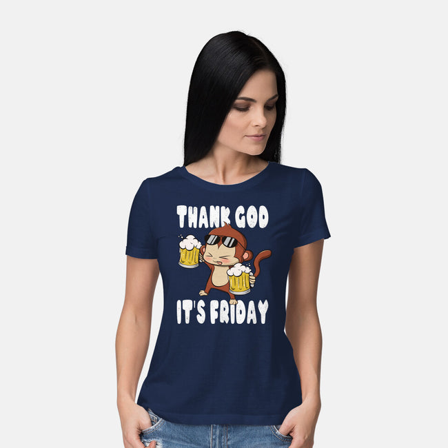 Friday Monkey-Womens-Basic-Tee-fanfabio