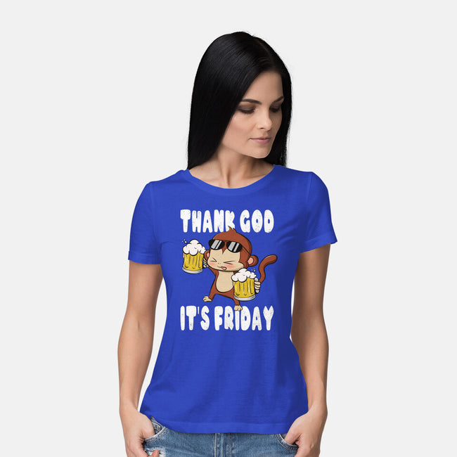 Friday Monkey-Womens-Basic-Tee-fanfabio