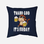 Friday Monkey-None-Removable Cover-Throw Pillow-fanfabio