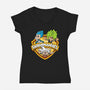 Saiyanmaniacs-Womens-V-Neck-Tee-Barbadifuoco