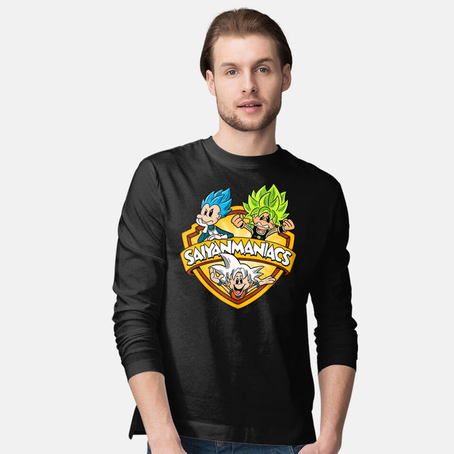 Saiyanmaniacs-Mens-Long Sleeved-Tee-Barbadifuoco