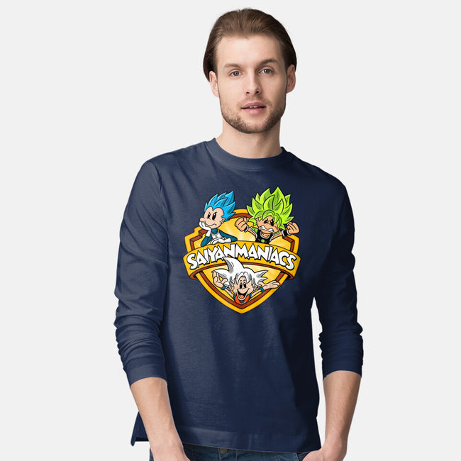 Saiyanmaniacs-Mens-Long Sleeved-Tee-Barbadifuoco