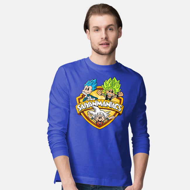 Saiyanmaniacs-Mens-Long Sleeved-Tee-Barbadifuoco